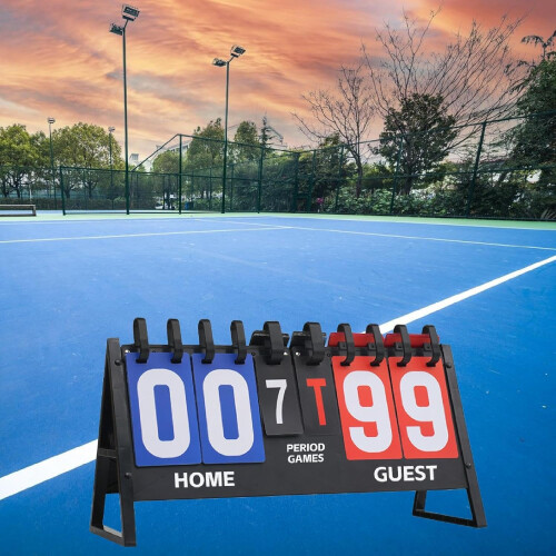 Flip Scoreboard, Scorekeeper Sturdy Reusable Accessories Table Top Scoreboard 1