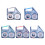 Label Paper Waterproof Printing Sticker For B18 Machine-Blue 3