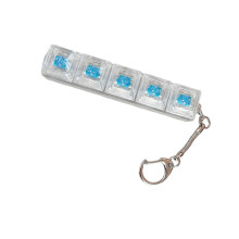 Clear Keyboards Keychain Pendant Mobile Phone-No lights