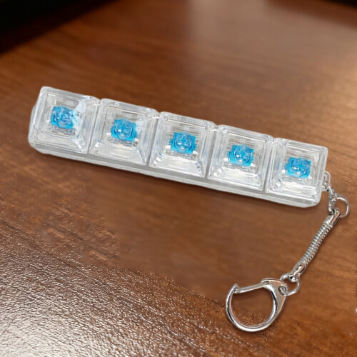 Clear Keyboards Keychain Pendant Mobile Phone-No lights 1