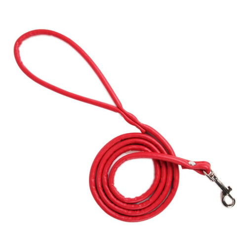 Cat Lead PU Leather Red Basic 1CM*120CM Leash For Kitten And Small Pets