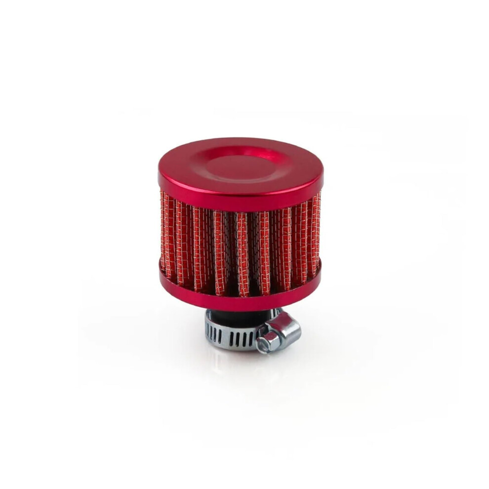 Mini Car Air Filter For Motorcycle Cold Air Intake High Flow Crankcase Vent Cover Breather Filter Red 9339159139523
