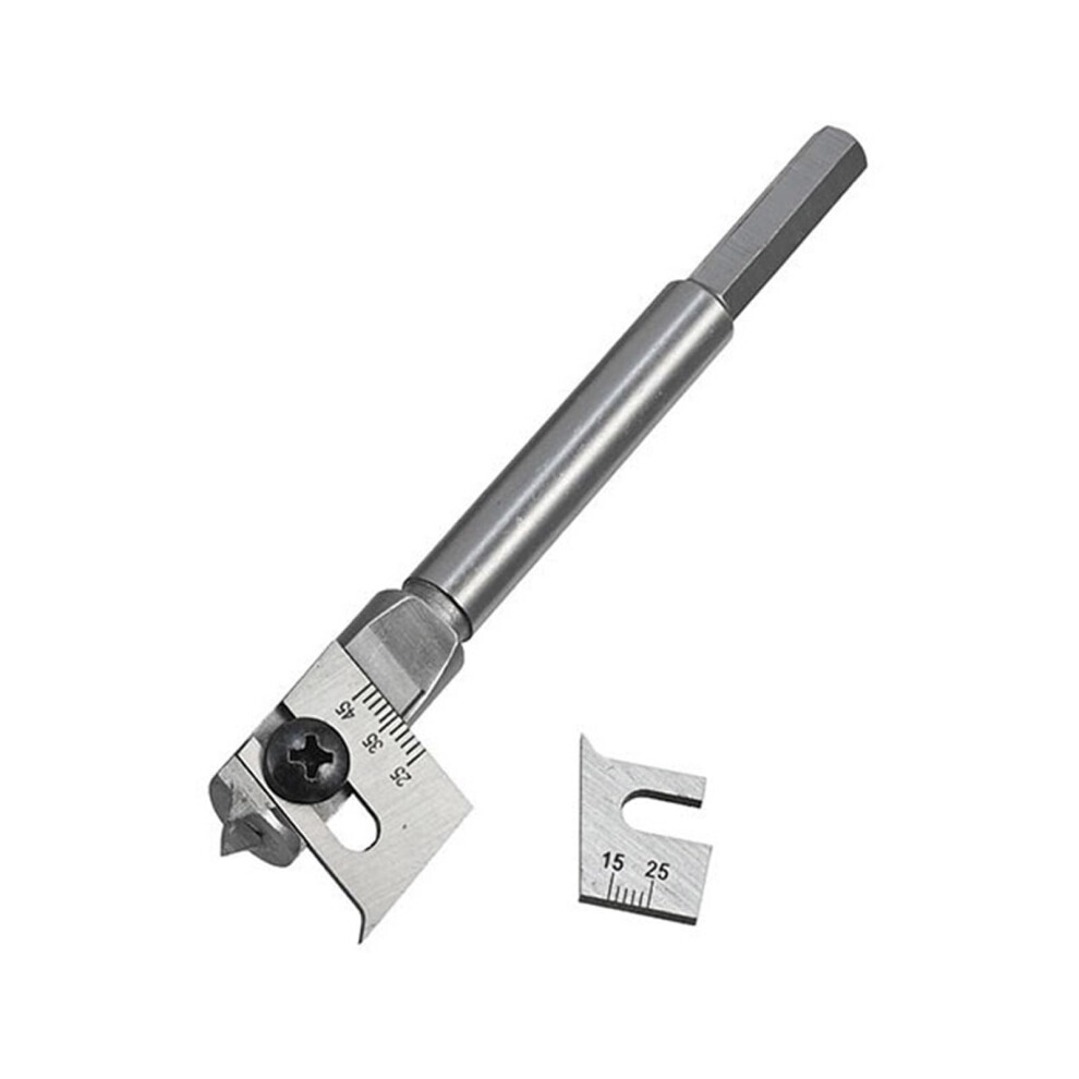 Flat Boring Spade Bit Cutter Set Expandable High Carbon Steel Drill Bits 15-45Mm And 22-75Mm Adjustable For Woodworking 9339159139837