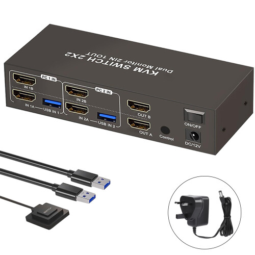 Vertical Layout HDTV Switches For Double-With power supply