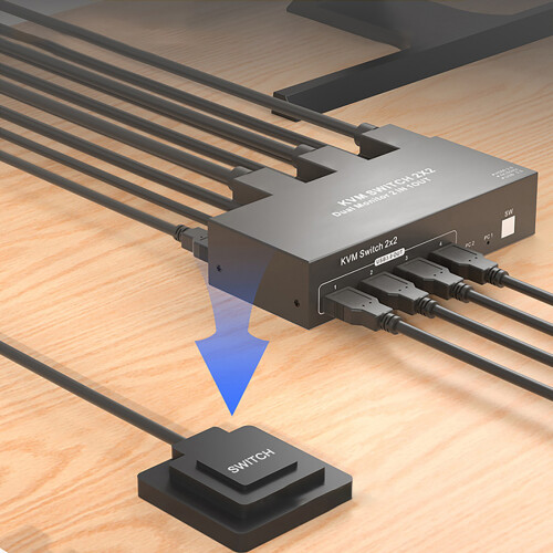 Vertical Layout HDTV Switches For Double-With power supply 2