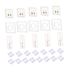 Floating Jewelry Display Case Suspended-White square base