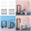Floating Jewelry Display Case Suspended-White square base 4