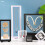 Floating Jewelry Display Case Suspended-White square base 2