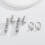 Brass Earring Stabilizers Keep Jewelry Uprights-white gold 6