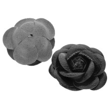 3 paar schoenbedeltjes met rozenmotief voor een bruiloft.
