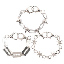 3 vintage punk hangers DIY sieraden versiering oorknopjes ketting