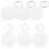 30 pcs. Heat Transfer Keyring Blanks for Sublimation 1