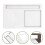 Sublimation blank DIY writing pad holder with pen tray 5