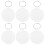 30 pcs. Heat Transfer Keyring Blanks for Sublimation 3