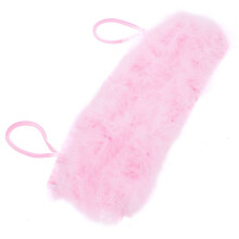 Rosa Fuzzy Crop Top Bandeau-bh