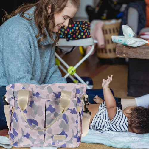 Sac à langer carré imperméable pour mamans, 1 pièce 2