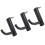 3 Adhesive Headphone Holders M Black 1