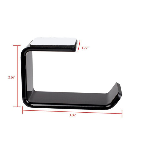 headphone holder wall desk stand display storage black 1