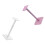 detachable headphone holder with hanging device, pink 2