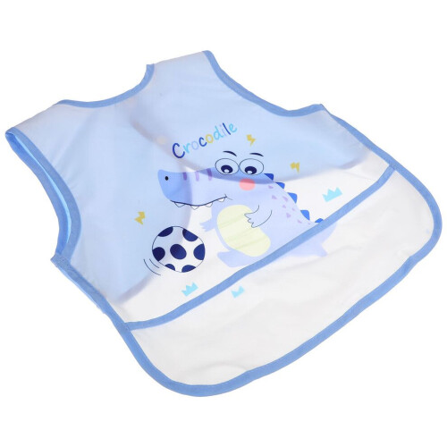 Waterproof feeding apron for babies with cartoon design, 1