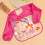 Waterproof apron with sleeves for baby, washable, rabbit pattern 3