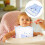 Waterproof feeding apron for babies with cartoon design, 1 3