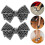 Removable shoe accessory, metal bow, 2 5