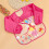 Waterproof apron with sleeves for baby, washable, rabbit pattern 5