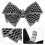 Removable shoe accessory, metal bow, 2 4