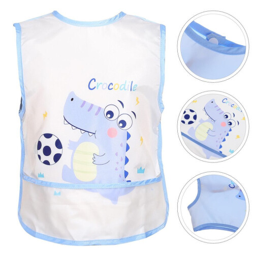Waterproof feeding apron for babies with cartoon design, 1 1