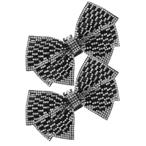 Removable shoe accessory, metal bow, 2 2