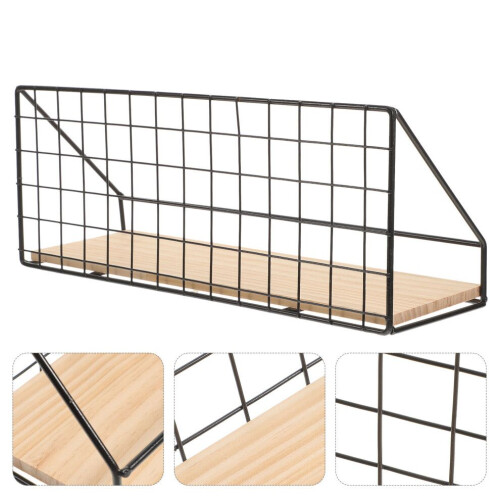1 pc Wall-mounted storage shelf book organizer ( ) 2