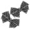 Removable shoe accessory, metal bow, 2 2