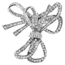 Clipbedel schoendecoratie voor dames, zilverkleurig, 1 paar