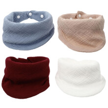 4 st. baby triangulär halsduk, bomull