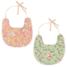 2 Bibs salivservetter, bomull (95%)
