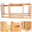 Desktop Wooden Bookshelf, Adjustable, for CD Organizer 5