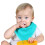 8 baby burp cloths, triangular, for eating, random color 2