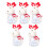 5 Christmas candy jars, candy containers, cartoon 1