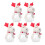 5 Christmas candy jars, candy containers, cartoon 5