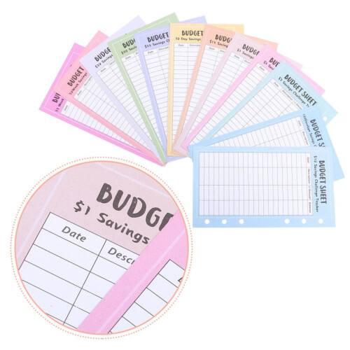 Saving Binder Money Savings Sheets, Assorted, 48 Sheets 2