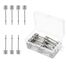 Pack of 30 Stainless Steel Ball Pumps, Needle Ball Pump on Pump, Football Pump with Needle, for Basketball, Volleyball and Bicycle Tyres