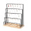 6 Layer Detachable Earring Showcase Sturdy Iron-White 3