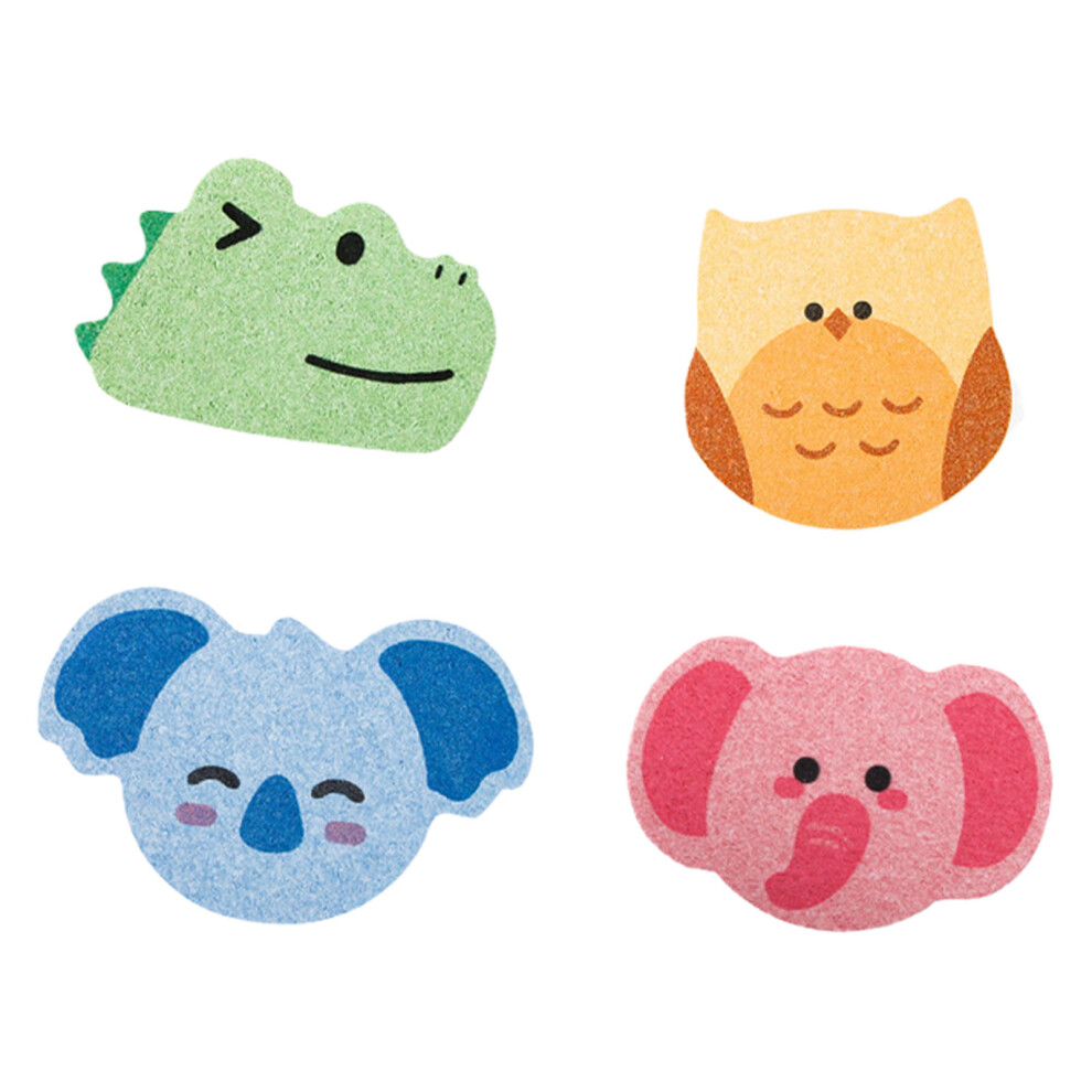 4pcs AssortedColor Kitchen Cleaning Sponge Eraser Versatile And