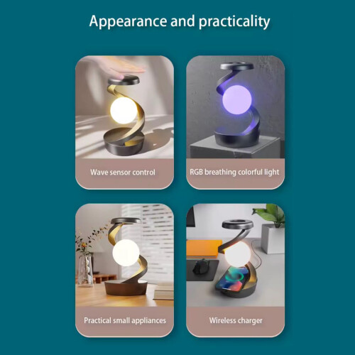 Auto Illuminating Hovering Desk Lamp-Gray Basic model 1
