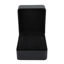 PU-Leder-Uhren- und Schmuckaufbewahrungsbox, Schwarz, 10 x 8 x 4 cm