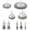 9PCS Carbon Steel Wire Wheel Brushes Set For Drill Grinding Rust 1
