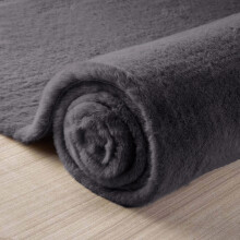 Fluffy Rugs Anti Slip Shaggy Rug Large Soft Living Room Bedroom Carpet Floor Mat Grey_80 x 150 cm
