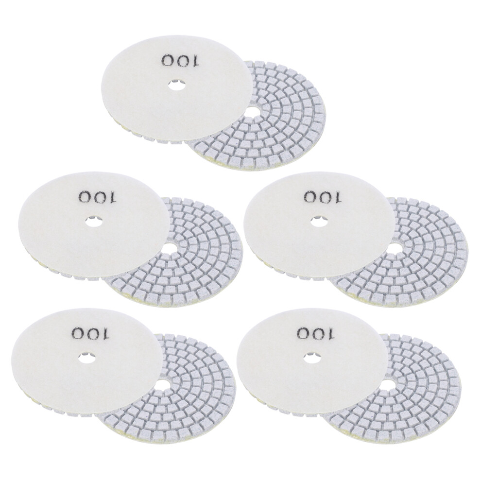10Pcs 3In Diamond Sanding Discs 100 Grit For Marble Concrete Stone 8411360478668