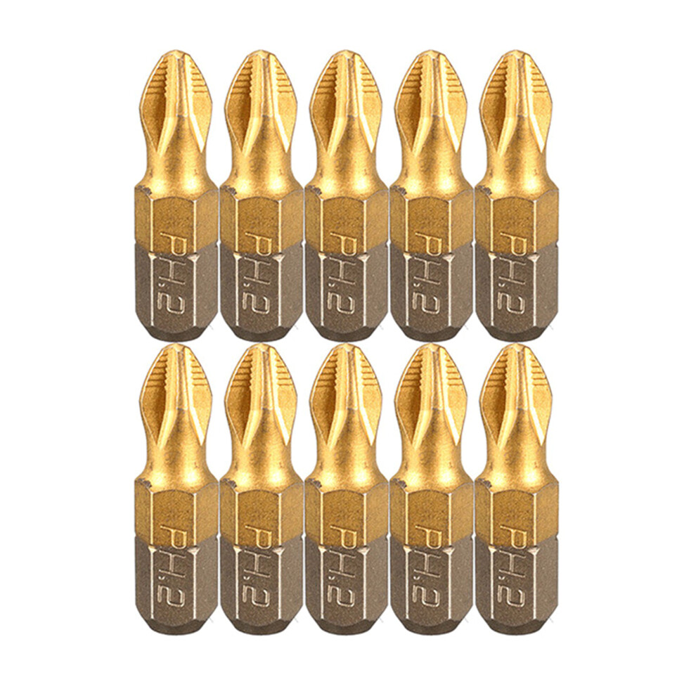 10Pcs Ph2 Screwdriver Bit Set Nonslip Drill Bit Ph2cross Head 7754000329724
